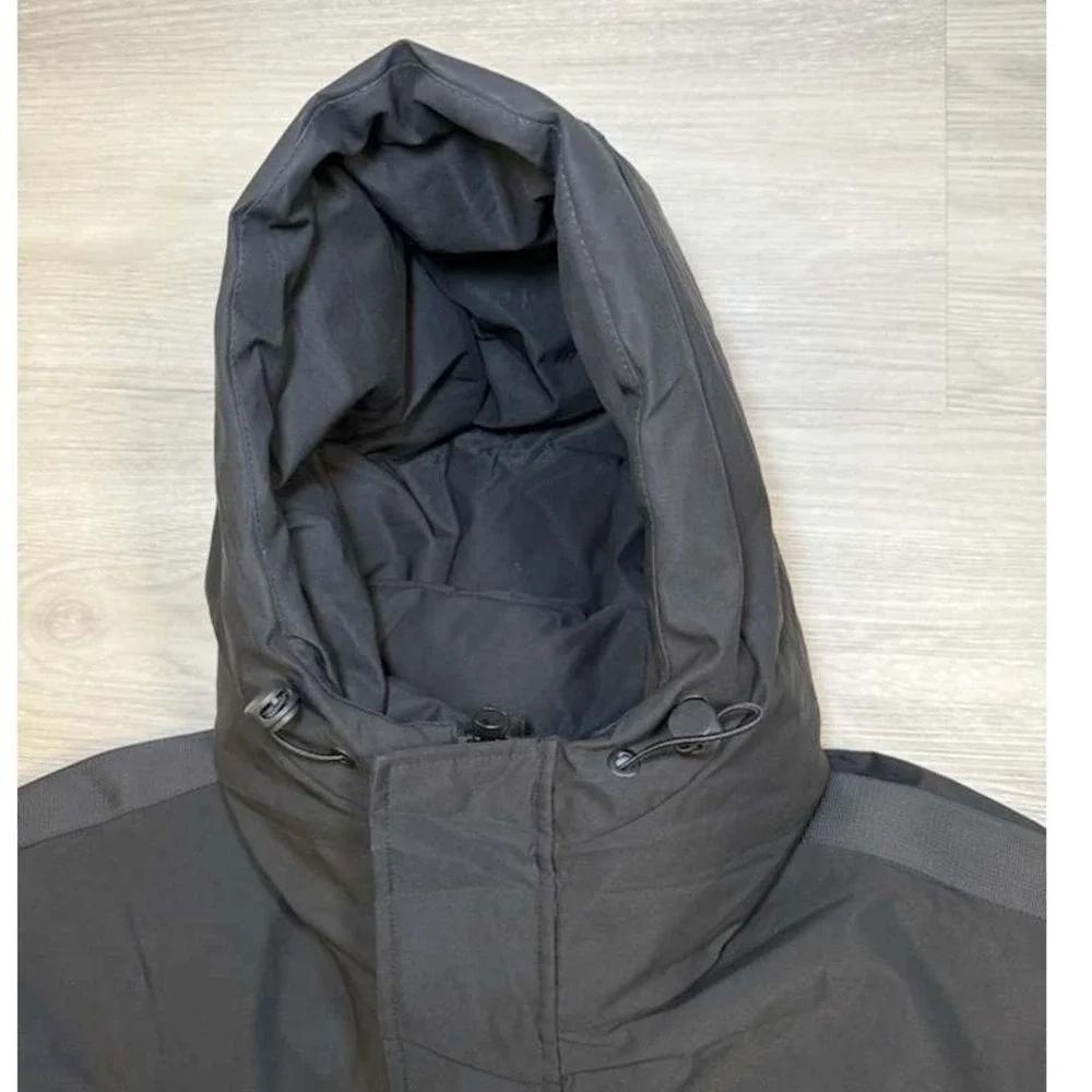 DASCRAMB Insulated Hooded Jacket Mens XL Black Utility Parka Winter Coat
